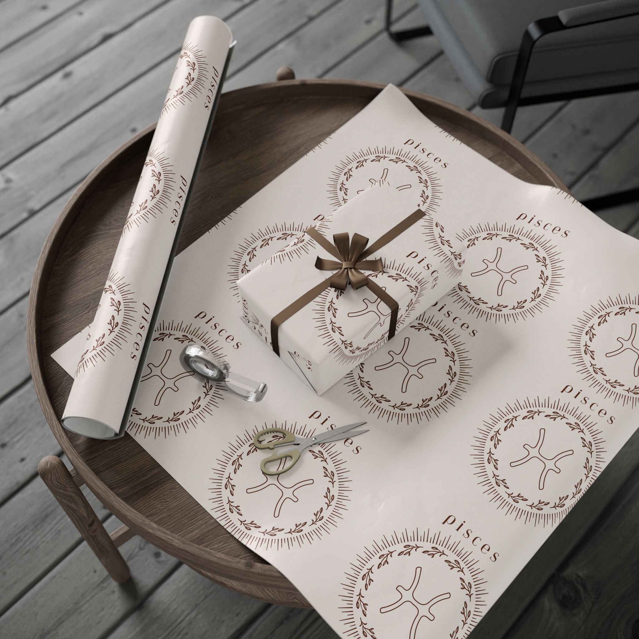 Gift Wrapping Paper - Pisces Zodiac for Birthdays and Christmas