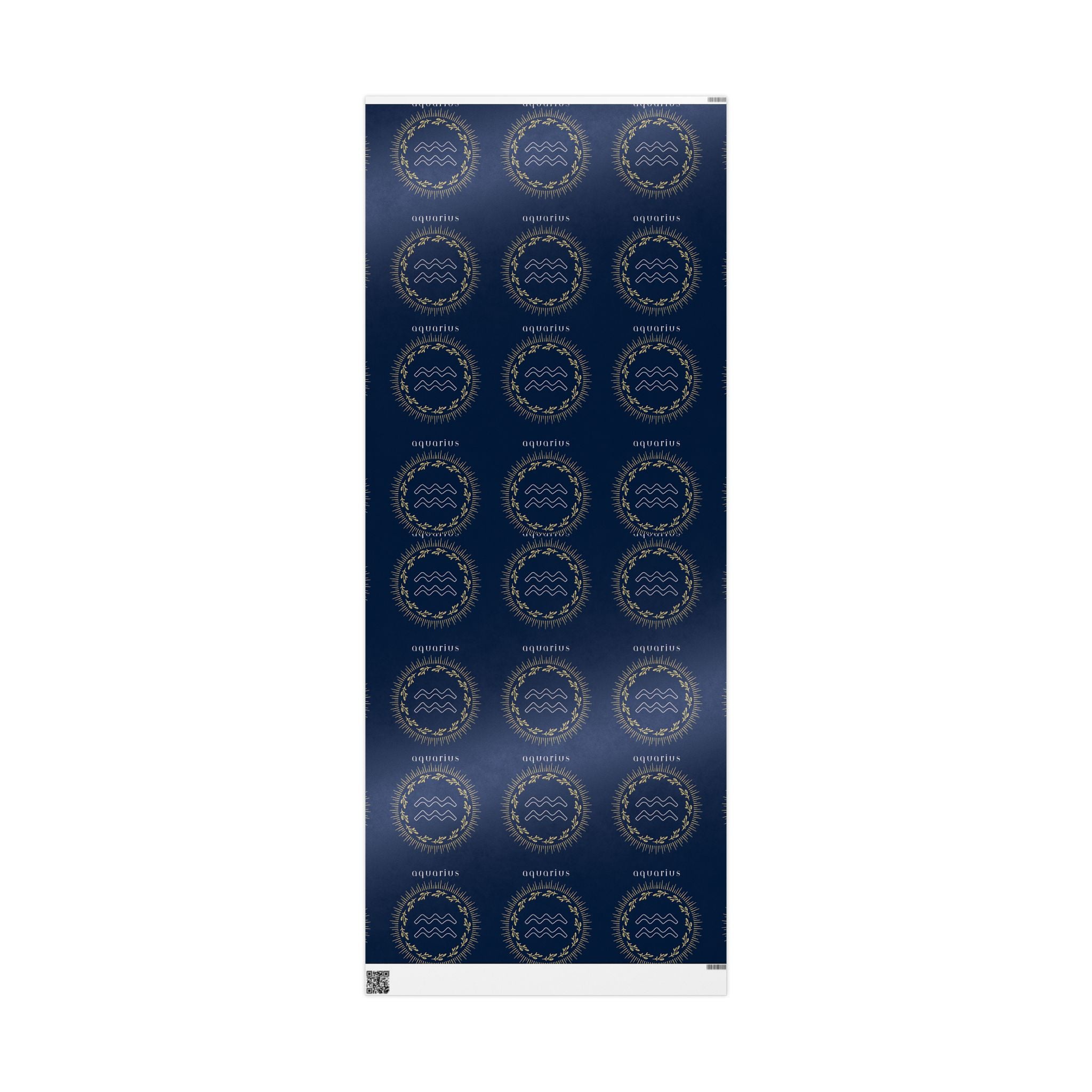 Gift Wrapping Paper Aquarius Zodiac Holiday Christmas Birthday