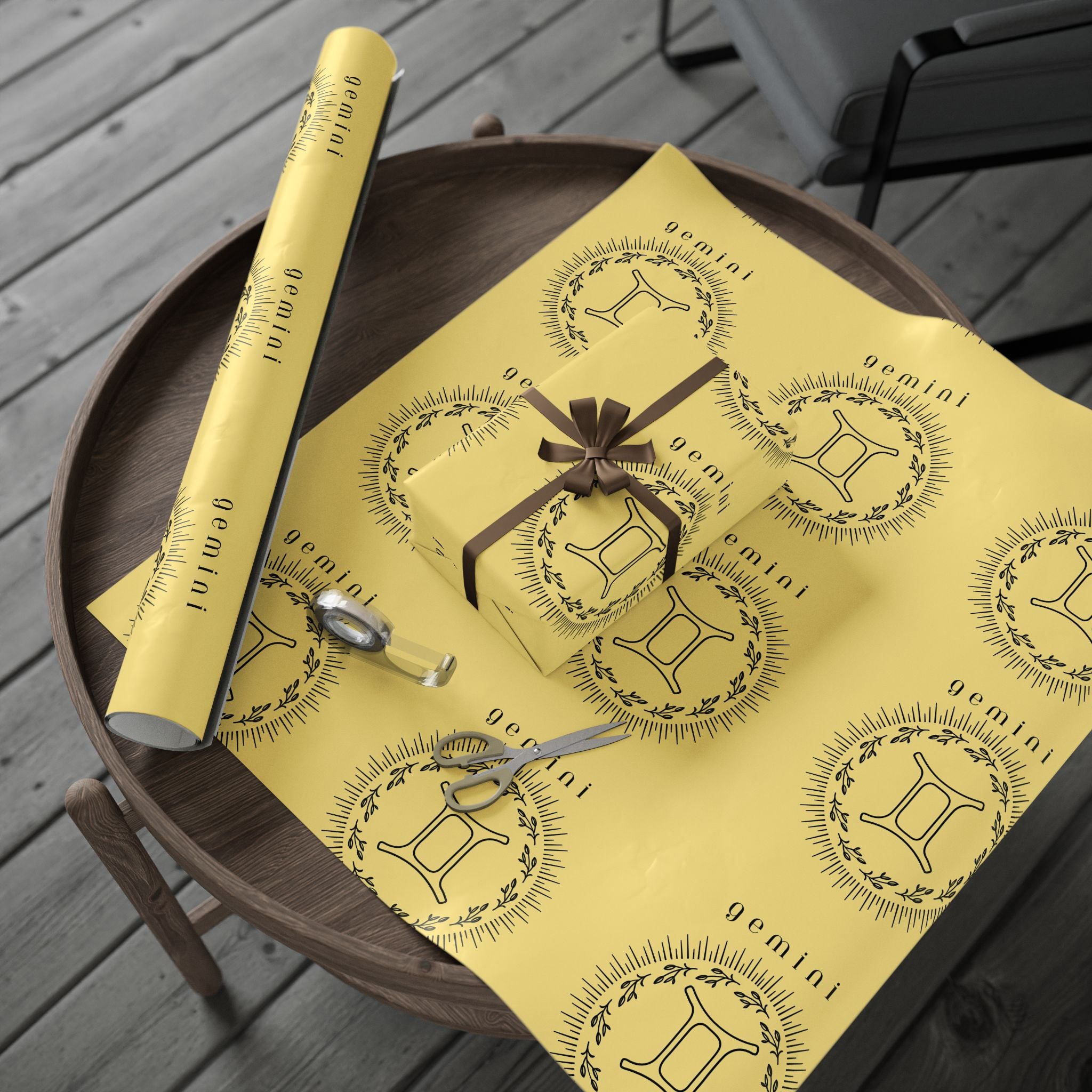 Gift Wrapping Papers - Gemini Zodiac Themed for Holidays and Birthdays